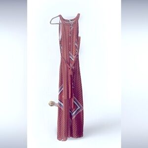 Cato Abstract Halter Maxi Dress Size LP